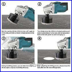 10PCS 6-50mm M14 Diamond Drill Core Bit Dry Hole Saw Cutter Set For Marble Tile