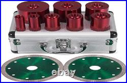 10 Pcs Diamond Hole Saw Set Diamond Drill Core Bits, M14 20/25/32/35/40/50/60/68