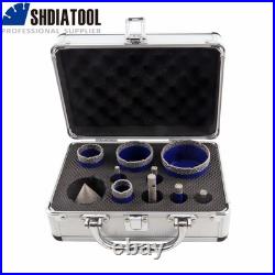 10pcs Boxed Diamond Drilling Core Hole Saw Chamfer Bits Beveling Porcelain Tile