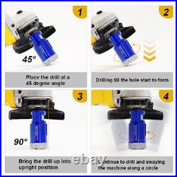 10pcs/Kit Diamond Drilling Core Bit Tile Hole Saw Grinder for Porcelain Granite