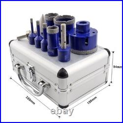 10pcs/Set Dry Diamond Drilling Core Bit Hole Saw Bit for Porcelain Tile Ceramic