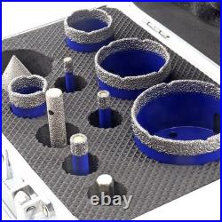 10pcs/kit Diamond Core Drill Bit Chamfer Bit Tile Hole Cutter for Marble Ceramic