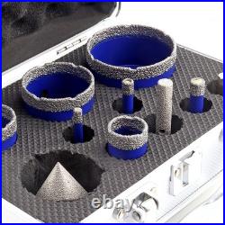 10pcs/kit Diamond Core Drill Bit Chamfer Bit Tile Hole Cutter for Marble Ceramic