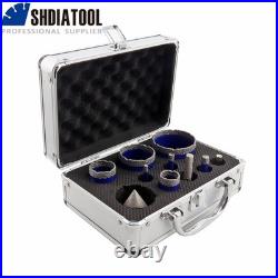 10pcs/kit Diamond Drilling Core Bits Hole Saw Tool for Tile Porcelain Marble