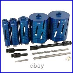 11 Pc Diamond Core Drill Set Pilot Drift Key Hex Sds Adaptor Quality Flue CT0688