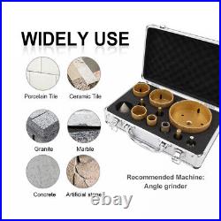 11pcs/box Diamond Core Drill Chamfer Bits Grinder Hole Saw Porcelain Tile Marble