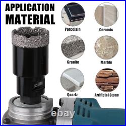 12PCS/Set M14 Drill Bit Diamond Dry Hole Saw Kit 6-68mm for Tile Marble Granite