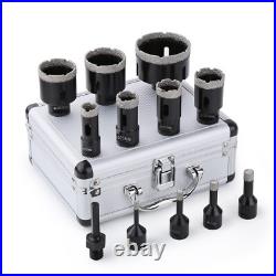 12PCS/Set M14 Drill Bit Diamond Dry Hole Saw Kit 6-68mm for Tile Marble Granite