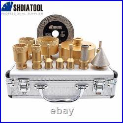 12pcs/Box Diamond Core Bits Set Chamfer Bit Hole Saw Cutter M14 Angle Grinder