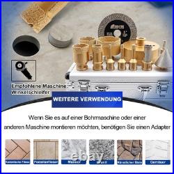 12pcs/Box Diamond Core Bits Set Chamfer Bit Hole Saw Cutter M14 Angle Grinder