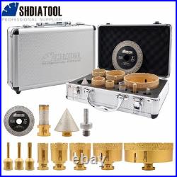 12pcs/Box Diamond Core Bits Set Chamfer Bit Hole Saw Cutter M14 Angle Grinder