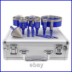 13pcs/set Diamond Core Drill Bit Tile Granite Marble Hole Saw Cutter 6-100mm