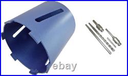 152mm x 150mm Dry Diamond Core Drill Bit With Hex SDS Adaptor Pack Pilot