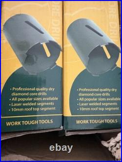 15 X Core Drill Diamond Cut = 9 X 48mm And 6 X 52mm