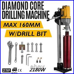 160mm Diamond Core Drill Concrete Drill Machine with Stand and Drill Bits 2180W