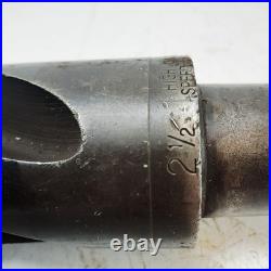 2 1/2 Core Drill, (63,5mm.) HSS, 4 Flute. 9.1/2 Flute. Used Damaged Tang