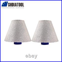 2pcs 75mm Diamond Drilling Core Bits Chamfering Finger Bit M14 for Angle Grinder