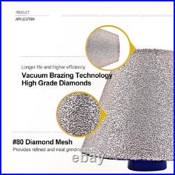 2pcs 75mm Diamond Drilling Core Bits Chamfering Finger Bit M14 for Angle Grinder