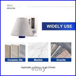 2pcs 75mm Diamond Drilling Core Bits Chamfering Finger Bit M14 for Angle Grinder