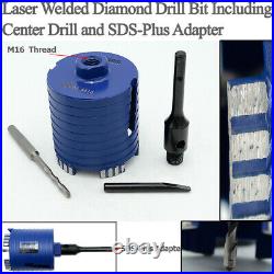 2pcs 82 mm Diamond Core Drill Bit Center M16 Thread Hole Saw Concrete Masonry