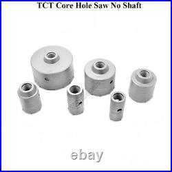 30-160mm TCT Core Hole Saw Hammer Drill Bit Concrete Wall Cutter SDS Hex Shaft