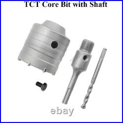30-160mm TCT Core Hole Saw Hammer Drill Bit Concrete Wall Cutter SDS Hex Shaft