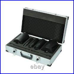 5 Pc Dry Diamond Core Drill Kit With Accessories in Aluminium Case Rotary Drill