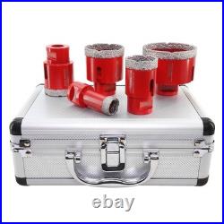 5pcs Diamond Drill Core Bits M14 Hole Saw Granite Kit Drill Bit Tile Ceramic