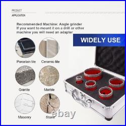 5pcs Diamond Drill Core Bits M14 Hole Saw Granite Kit Drill Bit Tile Ceramic