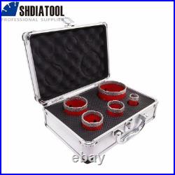5pcs Diamond Drill Core Bits M14 Hole Saw Granite Kit Drill Bit Tile Ceramic