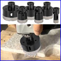 6PCS M14 Thread Dry Vacuum Brazed Diamond-Drill Core Bit Ceramic Tile Hole Saw