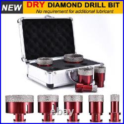 6-68mm M14 Dry Diamond Core Drill Bits Set for Ceramic Marble Brick Hole Saw Cut