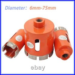 6mm-75mm Diamond Core Drill Bit Hole Saw Marble Granite Tile