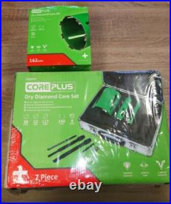 7 Piece Diamond Dry Core Drill Bit Kit + 162mm Core bit separately