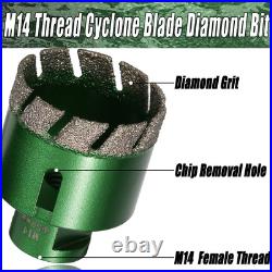 8Pcs 6-68mm Dry Diamond Core Drill Bits Set for Granite Tile Marble Ceramic