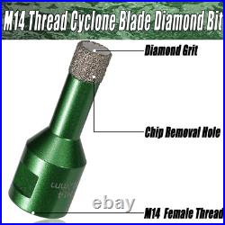 8Pcs 6-68mm Dry Diamond Core Drill Bits Set for Granite Tile Marble Ceramic