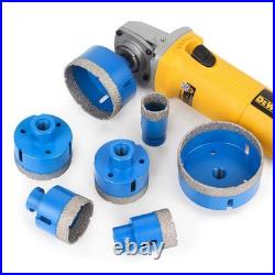 8Pcs M14 Brazed Diamond Core Bit Set Dry Holesaw for Tile Marble Granite Ceramic