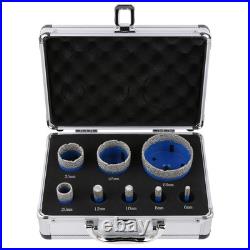 8Pcs M14 Diamond Core Drill Bit Set 6-68mm Dry Drill Bit for Marble Tile