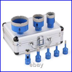 8Pcs M14 Diamond Core Drill Bit Set 6-68mm Dry Drill Bit for Marble Tile