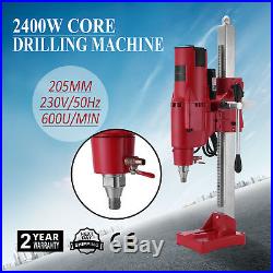 8 Diamond Core Drill 205mm Concrete Wet Drilling Machine With Stand Press 3980W
