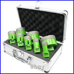 8 Pieces M14 Diamond Drill Bit Core Bit Suitcase Set Flex Ø 20 25 32 35 40 50 60