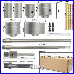 Amtech 30mm-160mm Core Drill Bit SDS TCT Concrete Masonry Brick Pilot Holesaw