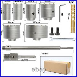 Amtech 30mm-160mm Core Drill Bit SDS TCT Concrete Masonry Brick Pilot Holesaw
