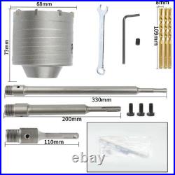 Amtech 30mm-160mm Core Drill Bit SDS TCT Concrete Masonry Brick Pilot Holesaw