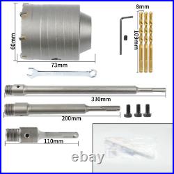 Amtech 30mm-160mm Core Drill Bit SDS TCT Concrete Masonry Brick Pilot Holesaw