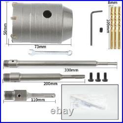 Amtech 30mm-160mm Core Drill Bit SDS TCT Concrete Masonry Brick Pilot Holesaw