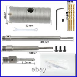 Amtech 30mm-160mm Core Drill Bit SDS TCT Concrete Masonry Brick Pilot Holesaw