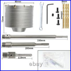 Amtech 30mm-160mm Core Drill Bit SDS TCT Concrete Masonry Brick Pilot Holesaw