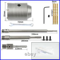 Amtech 30mm-160mm Core Drill Bit SDS TCT Concrete Masonry Brick Pilot Holesaw