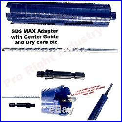 Bosch SDS Max Hammer drill 3 Dry Diamond Core Bit for Concrete with Center Guide